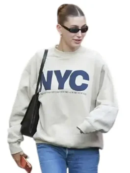 Hailey Bieber NYC Sweatshirt View Look