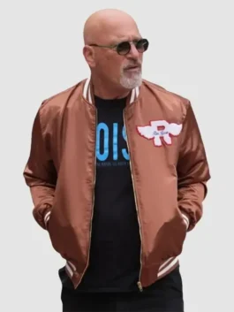 Howie Mandel America’s Got Talent Brown Jacket Closure View