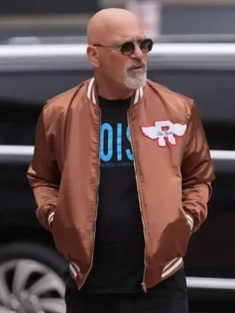 Howie Mandel America’s Got Talent Brown Jacket Front View