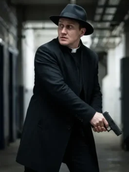 Josh Stewart The Punisher Black Coat Front Look