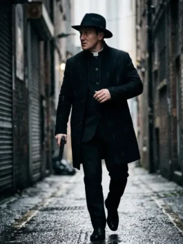 Josh Stewart The Punisher Black Coat View Look