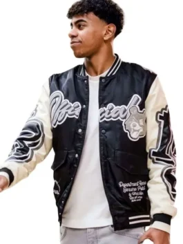 Lamine Yamal Teddy 2026 Varsity Jacket Front View