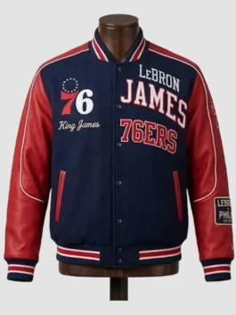 LeBron James Philadelphia 76ers Varsity Jacket