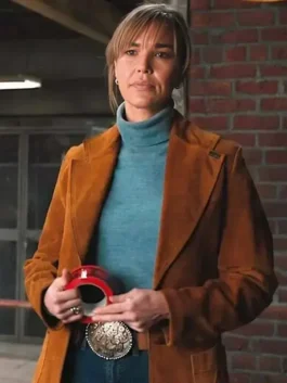 Alternative view of Marshals Belle Skinner Tan Suede Blazer