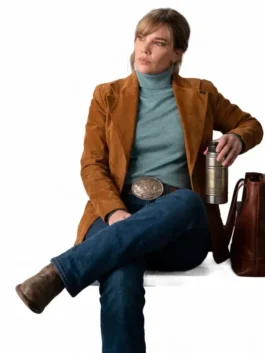 Marshals Belle Skinner Tan Suede Blazer Look