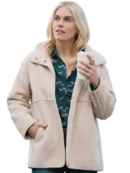 Alternative view of Marshals Dolly Weaver Beige Shearling Jacket