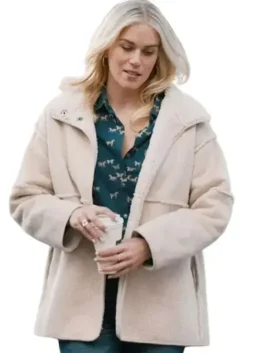 Marshals Dolly Weaver Beige Shearling Jacket View