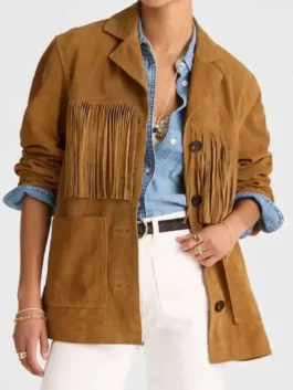 Marshals Ellyn Jameson Fringe Jacket Closure View