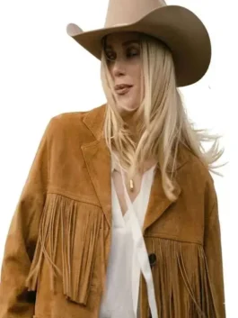 Marshals Ellyn Jameson Brown Fringe Jacket