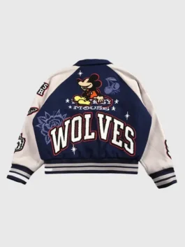 Mickey Mouse Wolves Club Rudy Navy Bomber Jacket