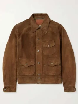 My Life with the Walter Boys Alex Walter Suede Jacket Front View