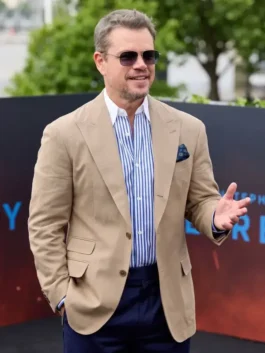 Odyssey London Premier Matt Damon Blazer Closure View