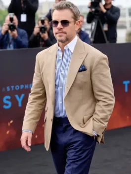 Odyssey London Premier Matt Damon Blazer Side View