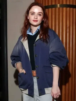 PFW 2026 Joey King Blue Jacket View Look