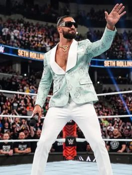 Alternative view of Monday Night RAW Seth Rollins Floral Blazer