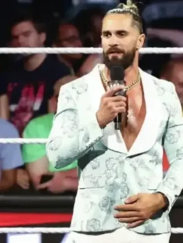RAW Seth Rollins Floral Blazer Look