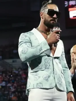 RAW Seth Rollins Floral Blazer Side View