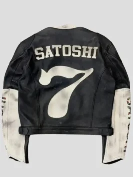 Satoshi Nakamoto Black Leather Jacket