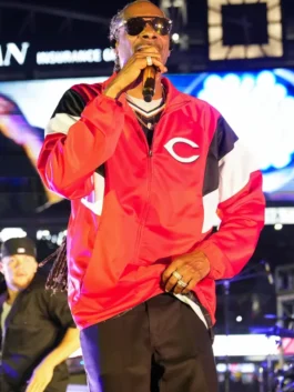 Snoop Dogg Cincinnati Reds Jacket Front View