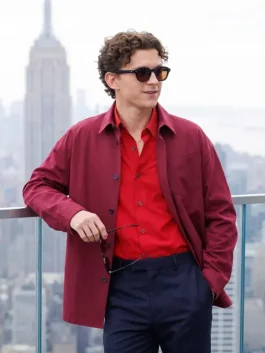Spiderman Tom Holland NYC Red Shirt Closure View