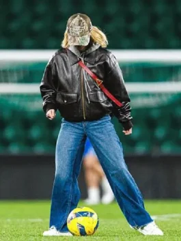 Sydney Sweeney Sporting CP GD 2026 Jacket View Look