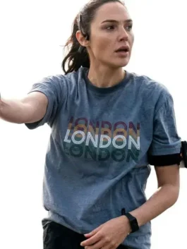 The Runner Gal Gadot London T-Shirt Close-Up View