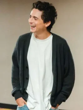 Timothée Chalamet Dune Part 03 Cardigan Closure View