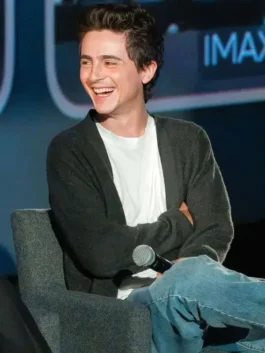 Timothée Chalamet Dune Part 03 Cardigan View Look