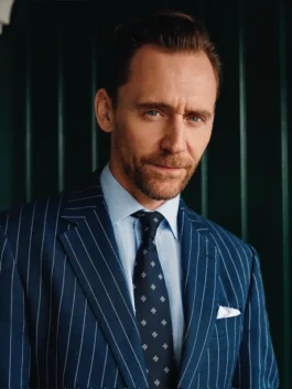 Close-up of Tom Hiddleston Wimbledon 2026 Suit highlighting premium fabric texture, stitching, and tailored craftsmanship