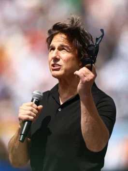 World Cup Closing Ceremony Tom Cruise T-Shirt Close-Up View