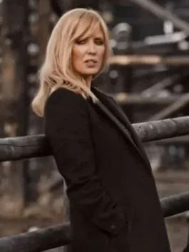 Yellowstone S04 Beth Dutton Wool Coat Side View
