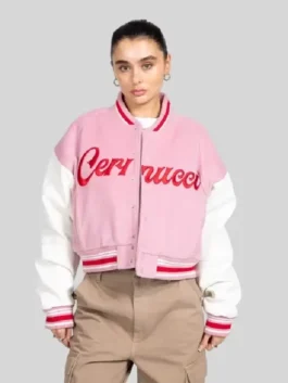 Cernucci Pink Bomber Jacket