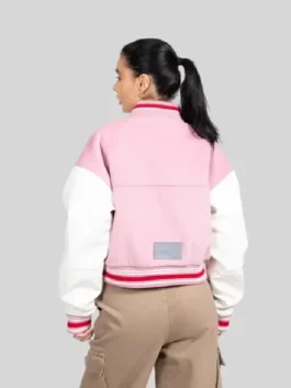 Cernucci Pink Varsity Jacket