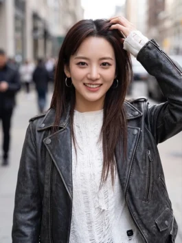 Head Over Heels Cho Yi-hyun Leather Jacket Front View