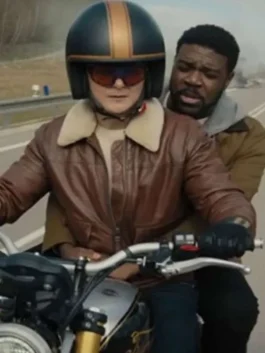 Matchbox the Movie Arturo Castro Leather Jacket Front Look