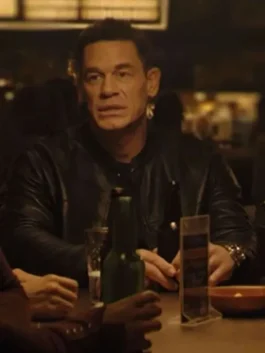 Matchbox the Movie John Cena Leather Jacket Front Look