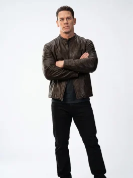 Matchbox the Movie John Cena Leather Jacket Front View