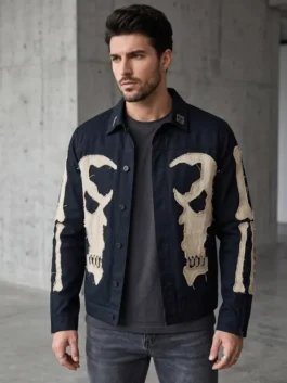 Nicolas Cage Ghost Rider Denim Jacket
