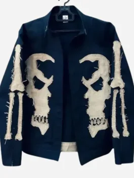 Nicolas Cage Ghost Rider Denim Jacket Front View