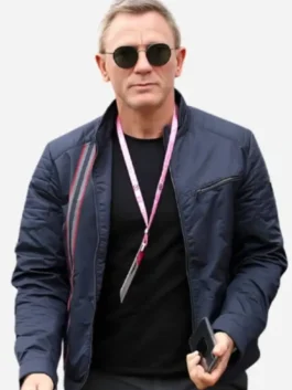 No Time To Die Daniel Craig Blue Jacket Front View