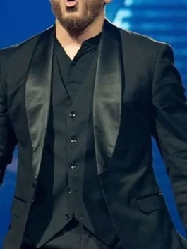 Pitbull I’m Back Tour 2026 Black Blazer Close-Up View