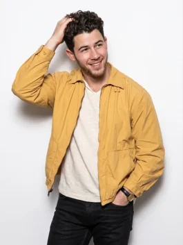Power Ballad Nick Jonas Mustard Yellow Jacket Front View