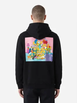 Shoe Palace x The Simpsons Clouds Pullover Black Hoodie