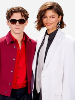 SpiderMan Photocall NYC Zendaya Blazer Couple Look
