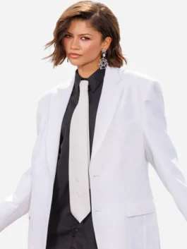 SpiderMan Photocall NYC Zendaya Blazer Front Look