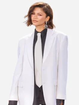 SpiderMan Photocall NYC Zendaya Blazer Front View