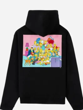 The Simpsons x Shoe Palace Clouds Hoodie Back View