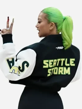 WNBA Seattle Storm Kayce Kirihara Jacket Back View
